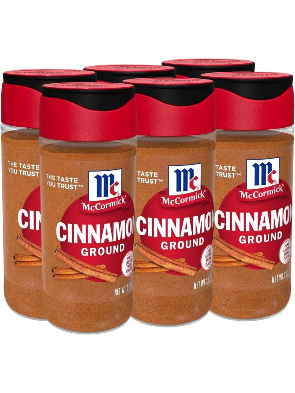 Ground Cinnamon Spice - 2.37 oz, Pack of 6 - Perfect for Baking & Cooking